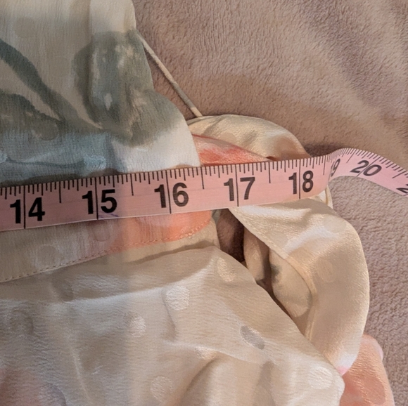 Vintage 1980's Silks By St. Gillian Cream Roses Floral 100% Silk Dress Size 4 - Picture 8 of 13